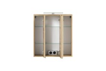 Spiegelschrank >Paris< in Wotaneiche - 60x64x20cm (BxHxT)