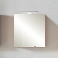 Spiegelschrank >Paris< in Wotaneiche - 60x64x20cm (BxHxT)