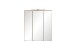 Spiegelschrank >Paris< in Wotaneiche - 60x64x20cm (BxHxT)