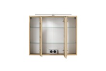 Spiegelschrank >Paris< in Wotaneiche - 80x64x20cm (BxHxT)