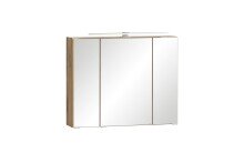 Spiegelschrank >Paris< in Wotaneiche - 80x64x20cm...