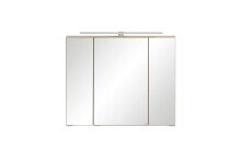 Spiegelschrank >Paris< in Wotaneiche - 80x64x20cm...