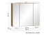 Spiegelschrank >Paris< in Wotaneiche - 80x64x20cm (BxHxT)