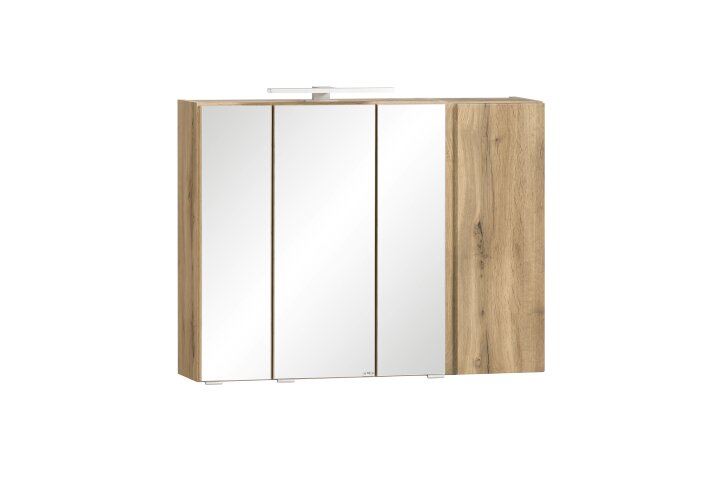 Spiegelschrank >Paris< in Wotaneiche - 85x64x20cm (BxHxT)