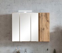 Spiegelschrank >Paris< in Wotaneiche - 85x64x20cm (BxHxT)