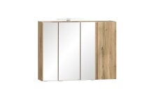 Spiegelschrank >Paris< in Wotaneiche - 85x64x20cm...