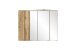Spiegelschrank >Paris< in Wotaneiche - 85x64x20cm (BxHxT)