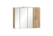Spiegelschrank >Paris< in Wotaneiche - 85x64x20cm (BxHxT)