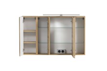 Spiegelschrank >Paris< in Wotaneiche - 105x64x20cm (BxHxT)