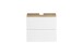 Waschbeckenunterschrank >Paris< in weiß / Wotaneiche, MDF - 60x54x35cm (BxHxT)
