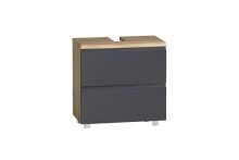 Waschbeckenunterschrank >Paris< in grau /...