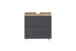 Waschbeckenunterschrank >Paris< in grau / Wotaneiche, MDF - 60x54x35cm (BxHxT)