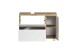 Waschbeckenunterschrank >Paris< in weiß, Wotaneiche, MDF - 85x54x35cm (BxHxT)