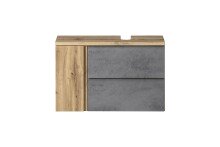 Waschbeckenunterschrank >Paris< in Betongrau,...