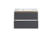 Waschtisch >Paris< in grau, Wotaneiche, MDF - 80x56x47cm (BxHxT)
