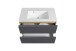 Waschtisch >Paris< in grau, Wotaneiche, MDF - 80x56x47cm (BxHxT)