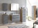 Waschtisch >Paris< in grau, Wotaneiche, MDF - 80x56x47cm (BxHxT)
