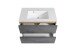 Waschtisch >Paris< in grau, Wotaneiche, MDF - 80x56x47cm (BxHxT)