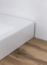 Waschtisch >Paris< in weiß, Wotaneiche, MDF - 105x65,5x47cm (BxHxT)