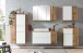 Waschtisch >Paris< in weiß, Wotaneiche, MDF - 105x65,5x47cm (BxHxT)