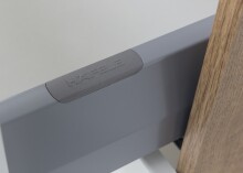 Waschtisch >Paris< in grau, Wotaneiche, MDF - 105x65,5x47cm (BxHxT)