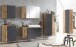 Waschtisch >Paris< in grau, Wotaneiche, MDF - 105x65,5x47cm (BxHxT)