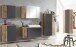 Waschtisch >Paris< in grau, Wotaneiche, MDF - 105x65,5x47cm (BxHxT)