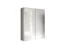 Schwebetürenschrank >Salva< 2 Böden, 4 Stangen, Weiss Hochglanz / Weiss - 180x230x55cm (B/H/T)