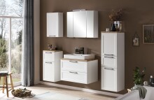 Hängeschrank >Lyon< in weiß, MDF - 40x64x20cm (BxHxT)