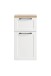Unterschrank >Lyon< in weiß, Wotaneiche, MDF - 40x79x35cm (BxHxT)