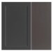 Unterschrank >Lyon< in grau, Wotaneiche, MDF - 40x79x35cm (BxHxT)