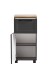 Unterschrank >Lyon< in grau, Wotaneiche, MDF - 40x79x35cm (BxHxT)
