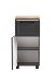 Unterschrank >Lyon< in grau, Wotaneiche, MDF - 40x79x35cm (BxHxT)