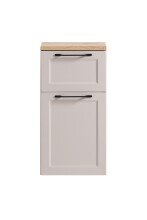 Unterschrank >Lyon< in Kaschmir, Wotaneiche, MDF - 40x79x35cm (BxHxT)