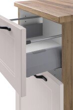 Unterschrank >Lyon< in Kaschmir, Wotaneiche, MDF - 40x79x35cm (BxHxT)
