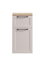 Unterschrank >Lyon< in Kaschmir, Wotaneiche, MDF - 40x79x35cm (BxHxT)