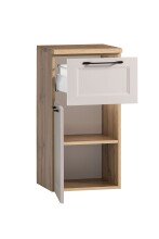 Unterschrank >Lyon< in Kaschmir, Wotaneiche, MDF - 40x79x35cm (BxHxT)