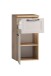 Unterschrank >Lyon< in Kaschmir, Wotaneiche, MDF - 40x79x35cm (BxHxT)