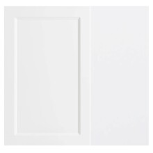 Waschbeckenunterschrank >Lyon< in weiß, Wotaneiche, MDF - 60x54x35cm (BxHxT)
