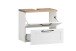 Waschbeckenunterschrank >Lyon< in weiß, Wotaneiche, MDF - 60x54x35cm (BxHxT)