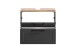 Waschbeckenunterschrank >Lyon< in weiß, Wotaneiche, MDF - 60x54x35cm (BxHxT)