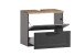 Waschbeckenunterschrank >Lyon< in weiß, Wotaneiche, MDF - 60x54x35cm (BxHxT)