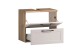 Waschbeckenunterschrank >Lyon< in Wotaneiche, Kaschmir, MDF - 60x54x35cm (BxHxT)