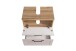 Waschbeckenunterschrank >Lyon< in Wotaneiche, Kaschmir, MDF - 60x54x35cm (BxHxT)