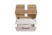 Waschbeckenunterschrank >Lyon< in Wotaneiche, Kaschmir, MDF - 60x54x35cm (BxHxT)