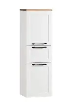 Midischrank >Lyon< in weiß, Wotaneiche, MDF -...