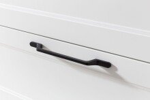 Midischrank >Lyon< in weiß, Wotaneiche, MDF - 40x130x35cm (BxHxT)