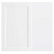 Midischrank >Lyon< in weiß, Wotaneiche, MDF - 40x130x35cm (BxHxT)