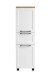 Midischrank >Lyon< in weiß, Wotaneiche, MDF - 40x130x35cm (BxHxT)