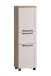 Midischrank >Lyon< in Wotaneiche, Kaschmir, MDF - 40x130x35cm (BxHxT)
